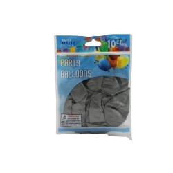 GLOBO METÁLICO DE LATEX NUM 12 PLATA
