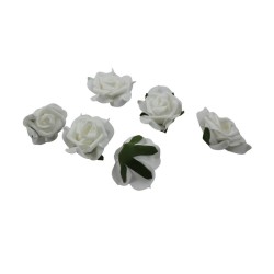 FLOR DE FOMI BLANCO 9CM