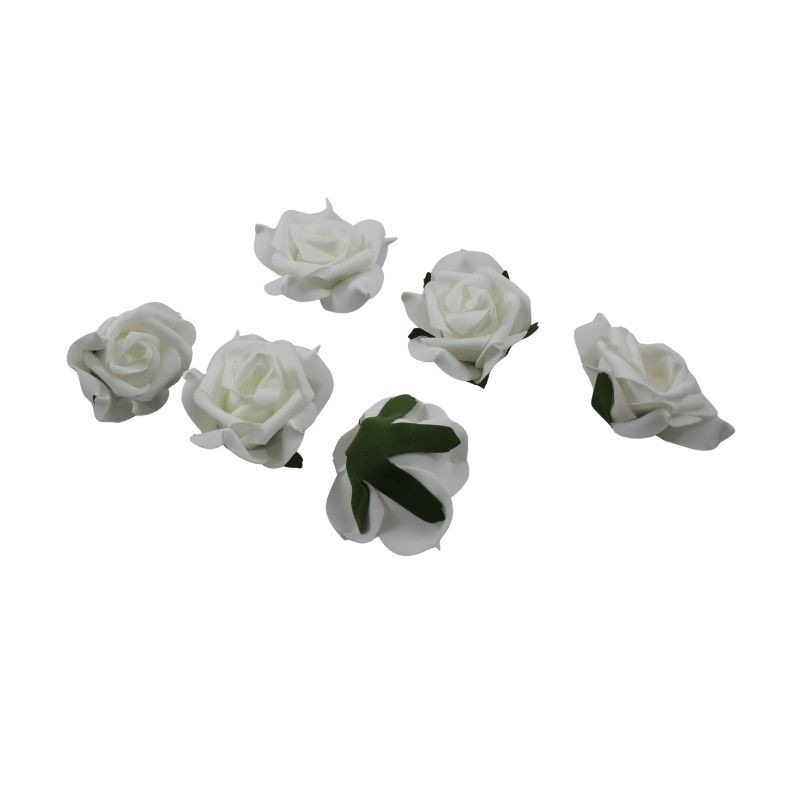 FLOR DE FOMI BLANCO 9CM