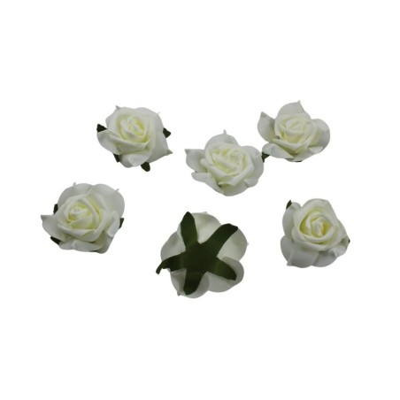 FLOR DE FOMI BEIGE 9CM