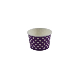 VASO PUNTITOS MORADO 5X7CM