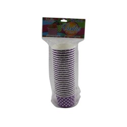 VASO PUNTITOS MORADO 5X7CM