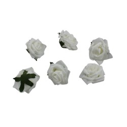 FLOR DE FOMI BLANCO 7CM