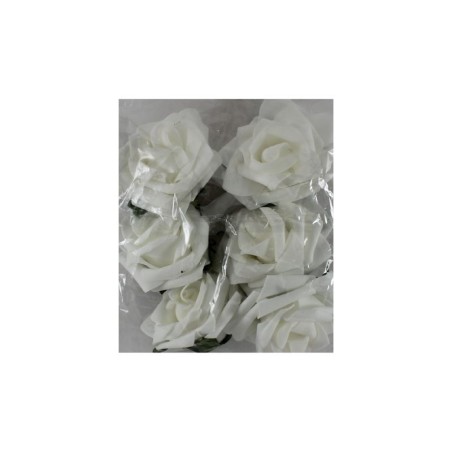 FLOR DE FOMI BLANCO 7CM