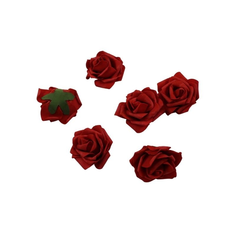FLOR DE FOMI ROJO 7CM
