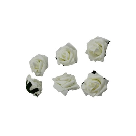 FLOR DE FOMI BEIGE 7CM