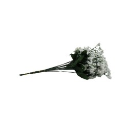 FLOR NUBE BLANCO TALLO LARGO X12
