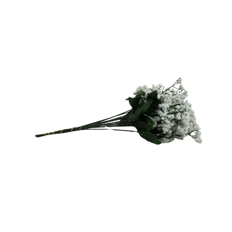FLOR NUBE BLANCO TALLO LARGO X12