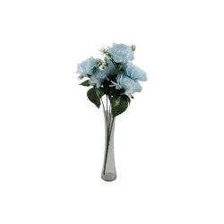 ROSAL Y CLAVEL AZUL CIELO X6