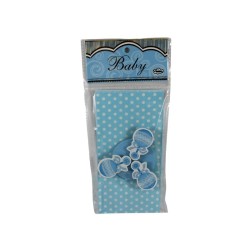 BOLSA DE PAPEL AZUL CON BROCHE SONAJA