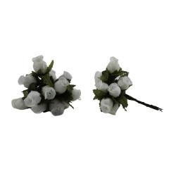 ROSAL MINI DE BOTÓN BLANCO X12