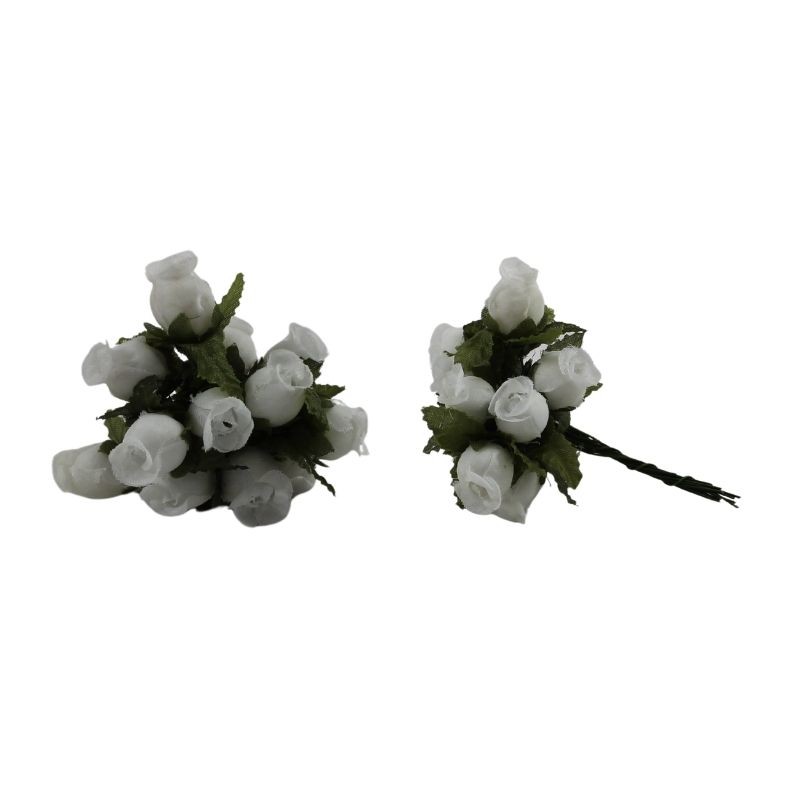 ROSAL MINI DE BOTÓN BLANCO X12