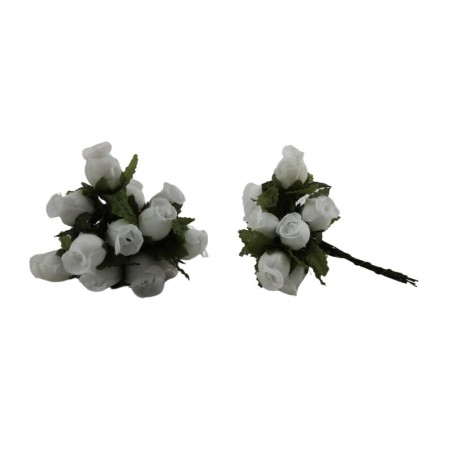 ROSAL MINI DE BOTÓN BLANCO X12