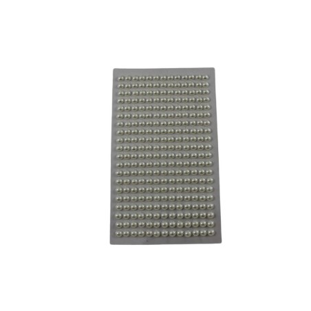 STICKER 1/2 PERLA 6MM BEIGE