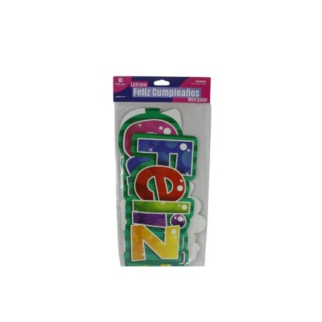 LETRERO FELIZ CUMPLEAÑOS