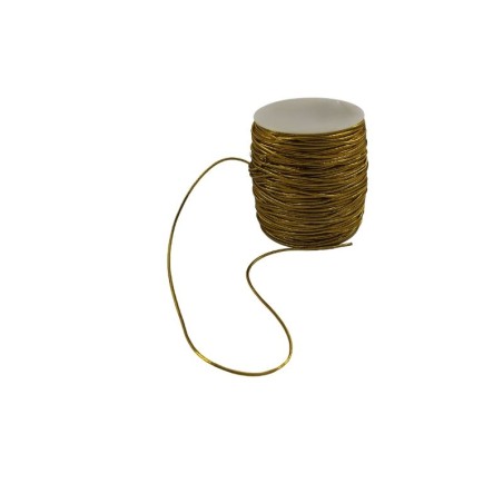 CORDÓN ELÁSTICO DORADO 2MM