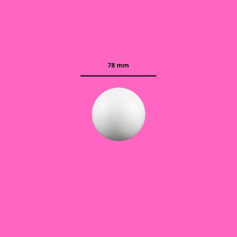 BOLA DE UNICEL 7.8 CM