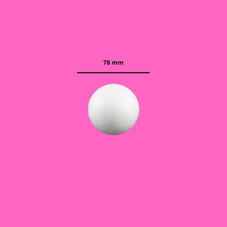 BOLA DE UNICEL 7.8 CM