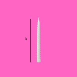 VELA ESPIRAL BLANCA