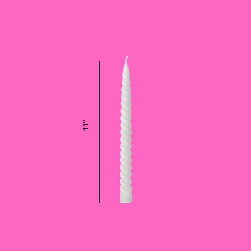 VELA ESPIRAL BLANCA