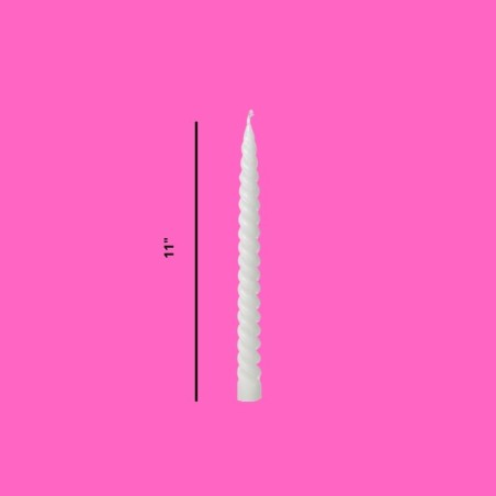 VELA ESPIRAL BLANCA
