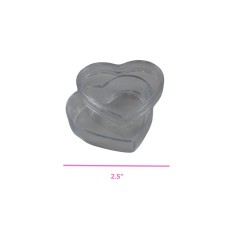 CAJA CORAZÓN DE ACRÍLICO 2.5