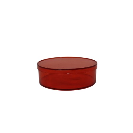 CAJA DE ACRÍLICO REDONDA 4.5 ROJA