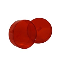 CAJA DE ACRÍLICO REDONDA 4.5 ROJA