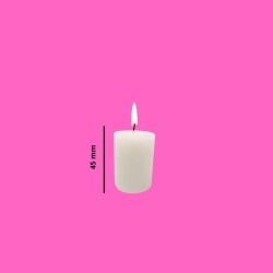 VELA VOTIVA 45MM BLANCO