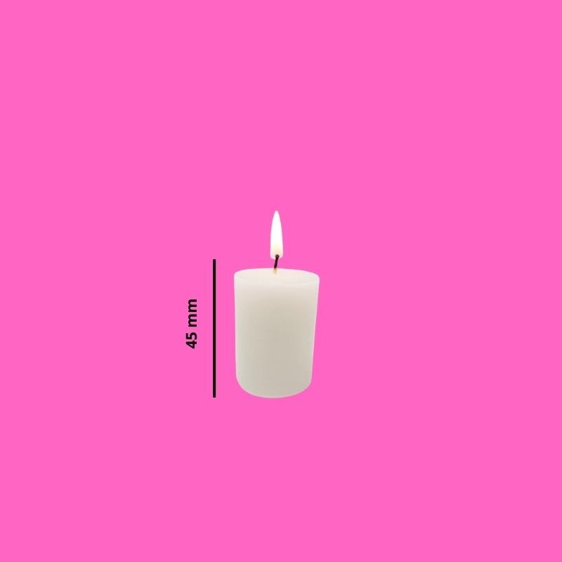 VELA VOTIVA 45MM BLANCO