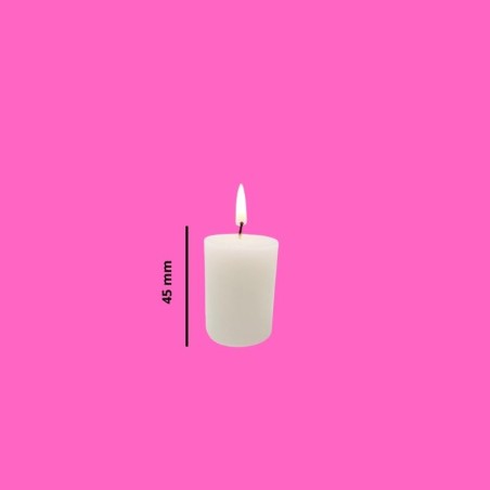 VELA VOTIVA 45MM BLANCO