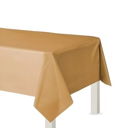 MANTEL DE PLÁSTICO DORADO