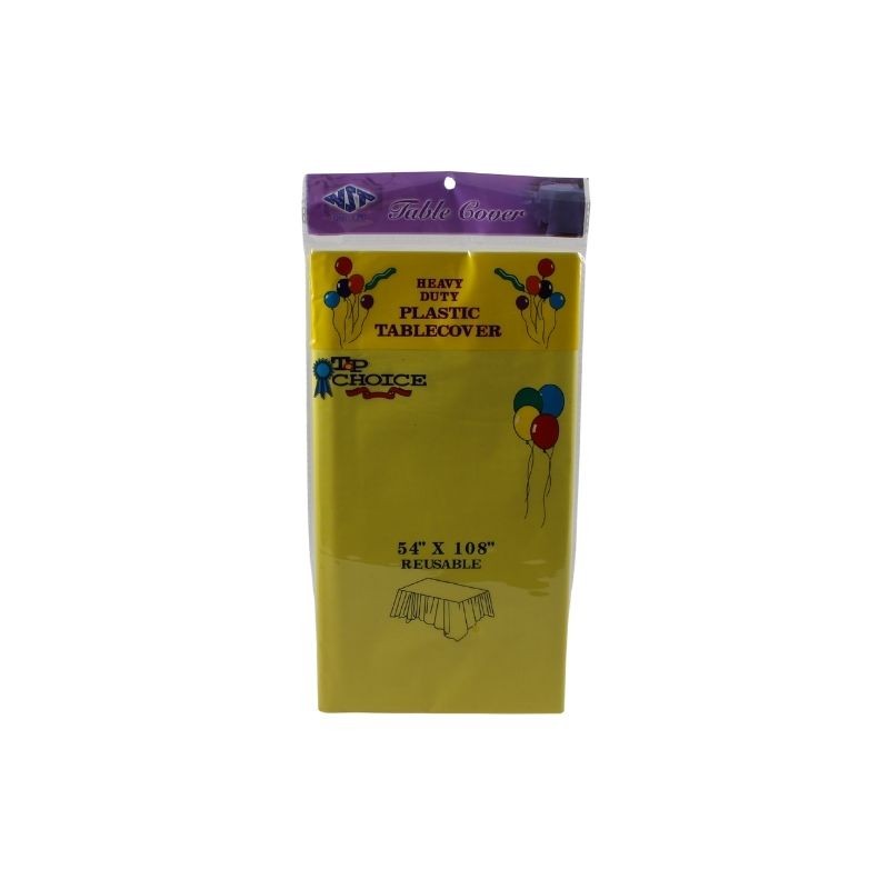 MANTEL DE PLÁSTICO AMARILLO