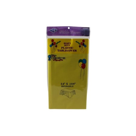 MANTEL DE PLÁSTICO AMARILLO