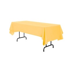 MANTEL DE PLÁSTICO AMARILLO