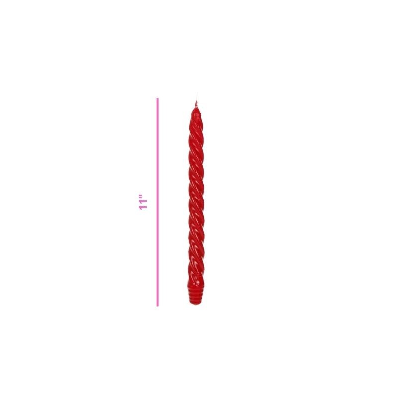 VELA ESPIRAL ROJA