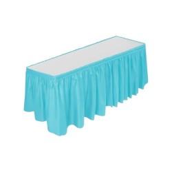 FALDILLA PARA MESA AZUL CIELO