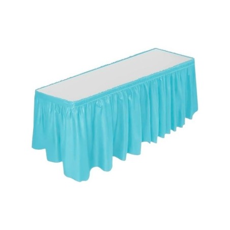 FALDILLA PARA MESA AZUL CIELO