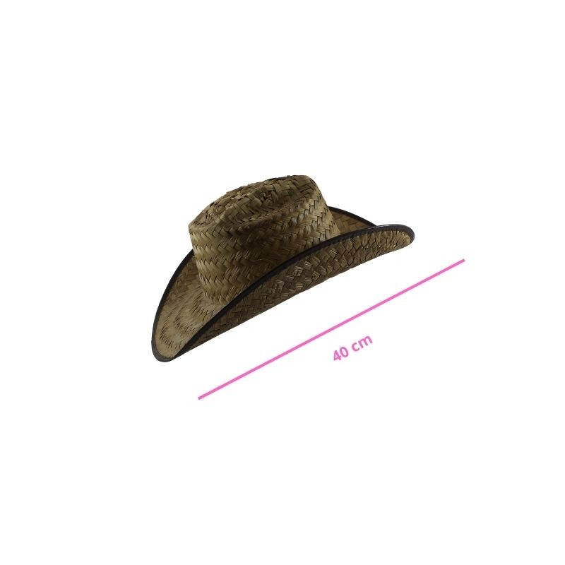 SOMBRERO VAQUERO PLAMA 40CM