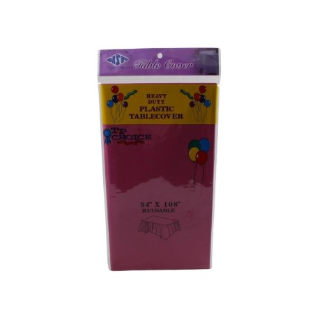 MANTEL DE PLÁSTICO FUCSIA
