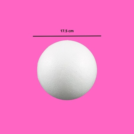 BOLA DE UNICEL 17.5 CM