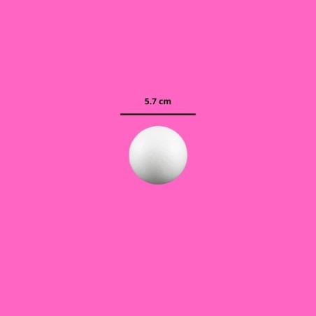 BOLA DE UNICEL 5.7 CM