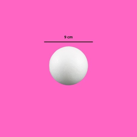 BOLA DE UNICEL 9 CM