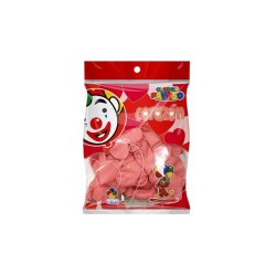 GLOBO DE LATX CORAZÓN ROSA