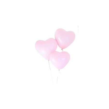 GLOBO DE LATX CORAZÓN ROSA
