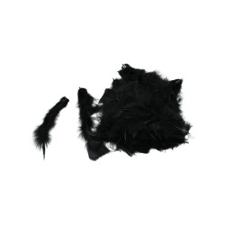 PLUMA DE PAVO NEGRA