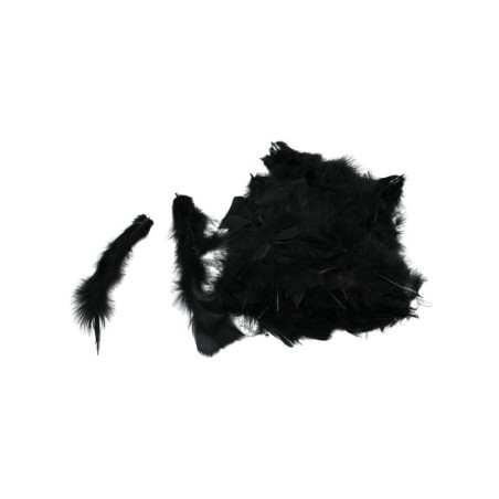 PLUMA DE PAVO NEGRA