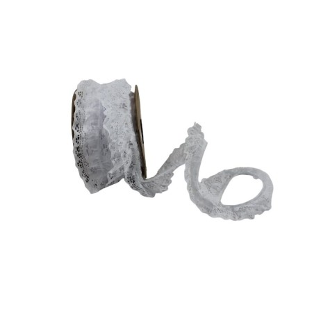 ENCAJE PLIZADO 4.5CM BLANCO