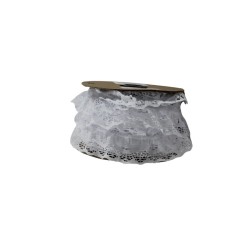 ENCAJE PLIZADO 4.5CM BLANCO