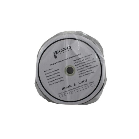 VELCRO 25MM NEGRO 25MTS